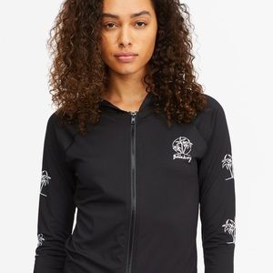 NWT Billabong zippered rash guard